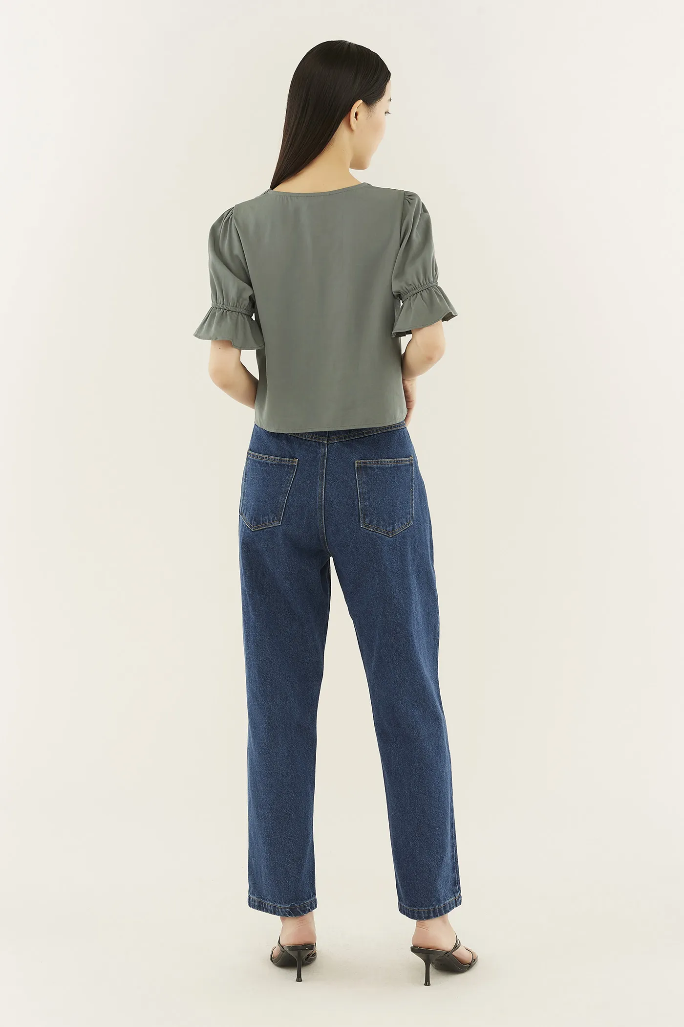Damara Frill-trim Blouse 