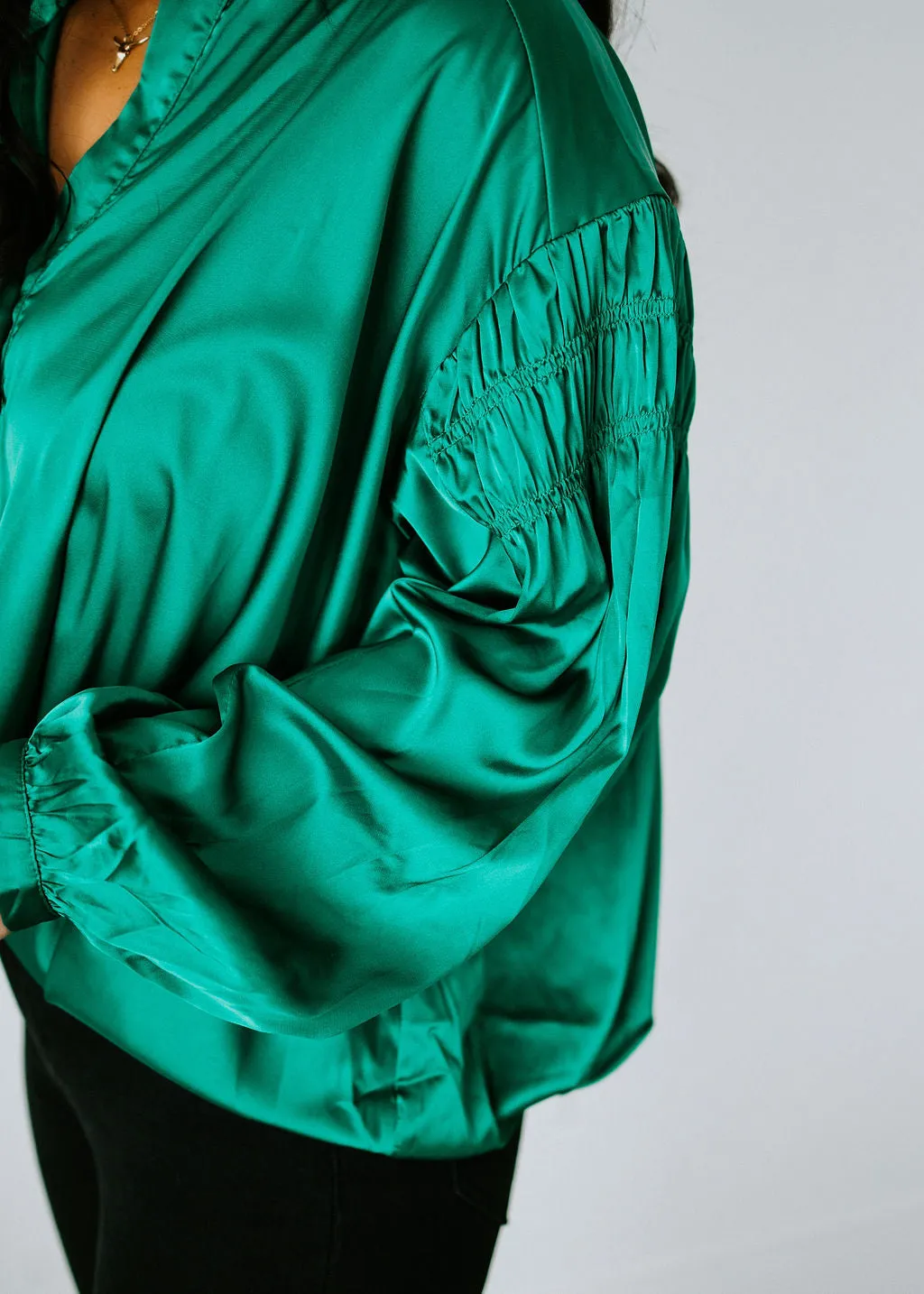 Extra Love Satin Blouse