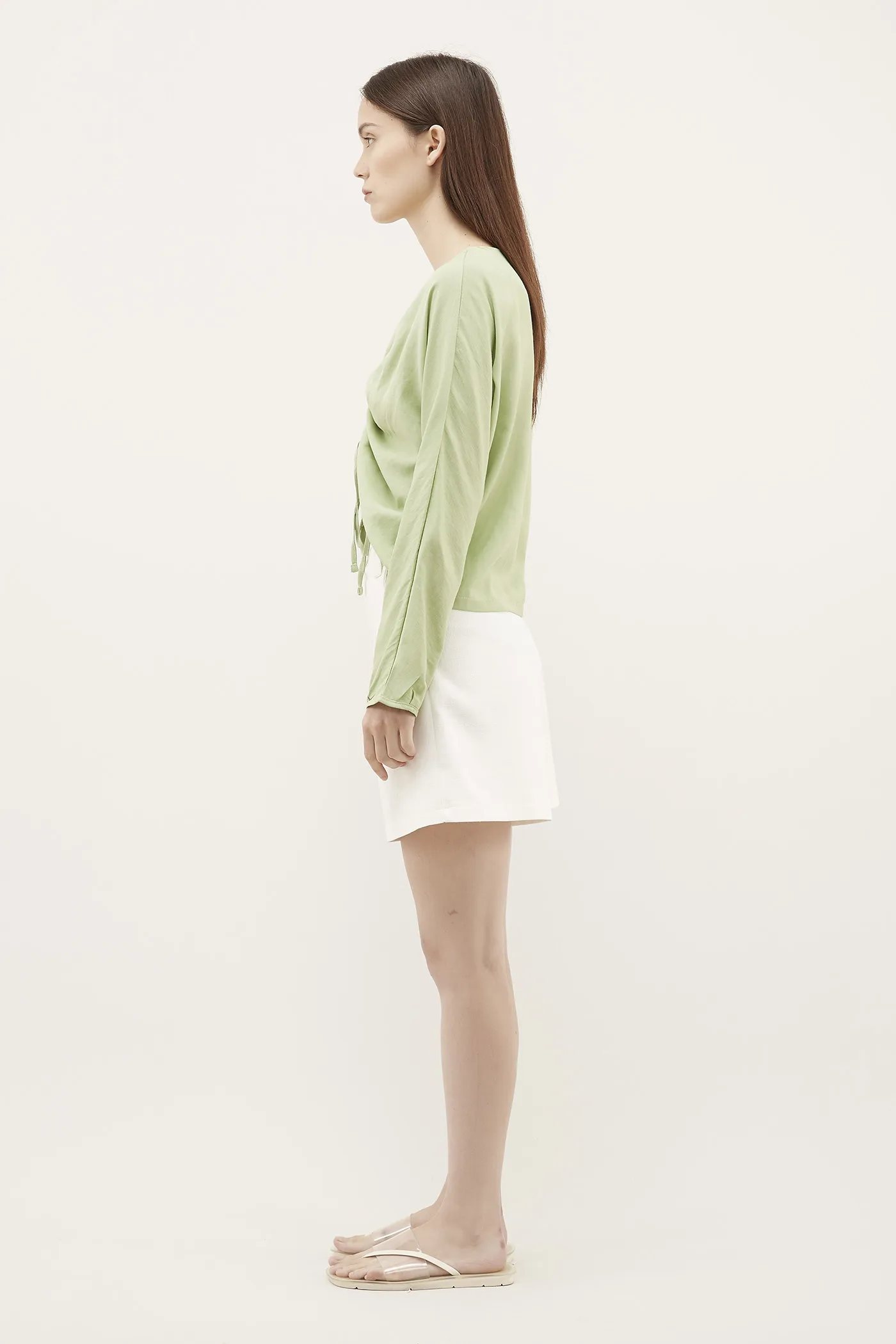Sayra Ruched-front Blouse 